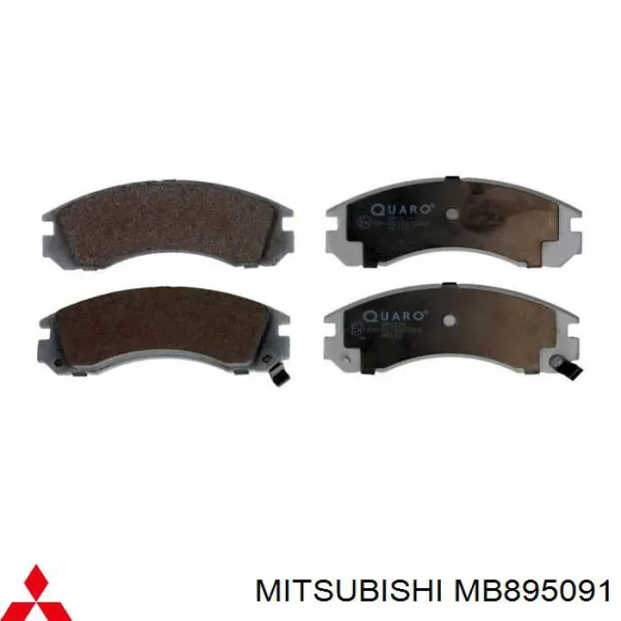 Колодки гальмівні передні, дискові MB895091 Mitsubishi