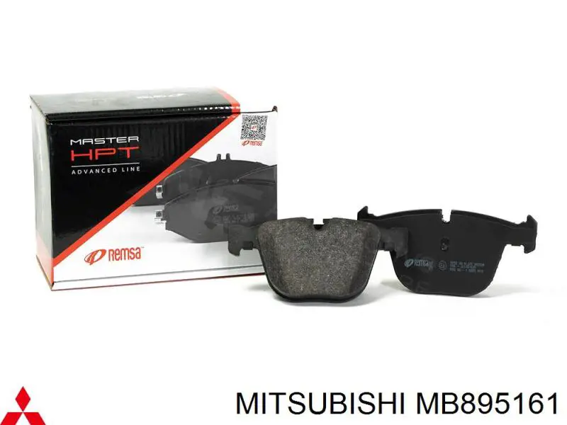 MB895161 Mitsubishi колодки гальмівні передні, дискові