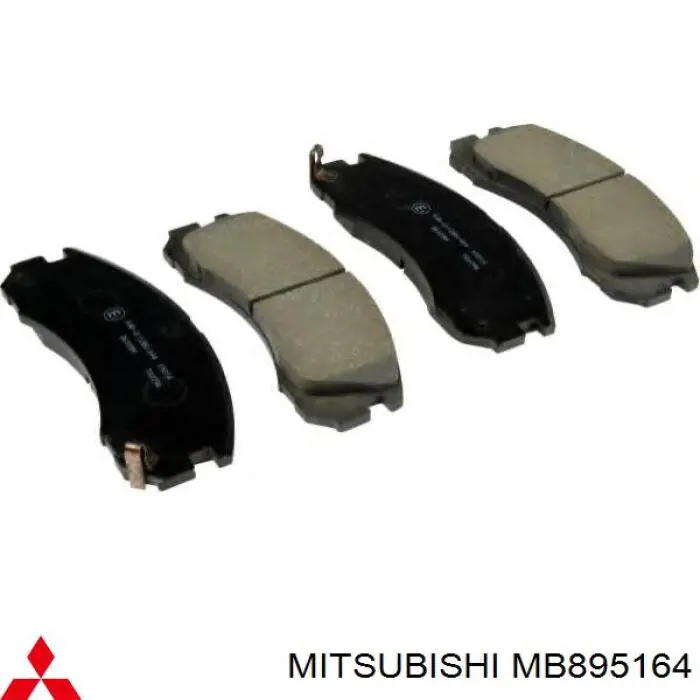 MB895164 Mitsubishi колодки гальмівні передні, дискові