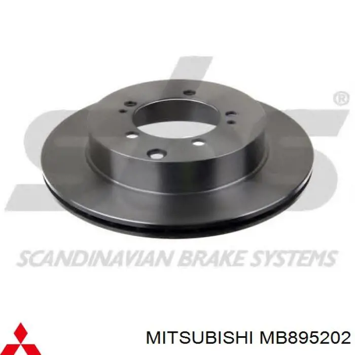 Гальмівні диски MB895202 Mitsubishi