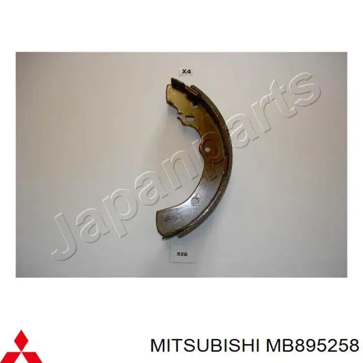MB895258 Mitsubishi Колодки гальмівні задні, барабанні
