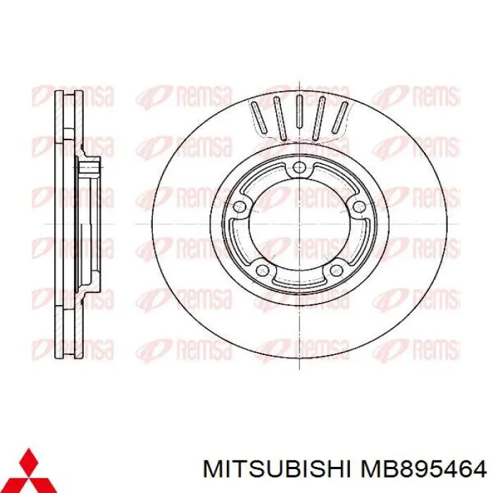 MB895464 Mitsubishi Гальмо дискове переднє