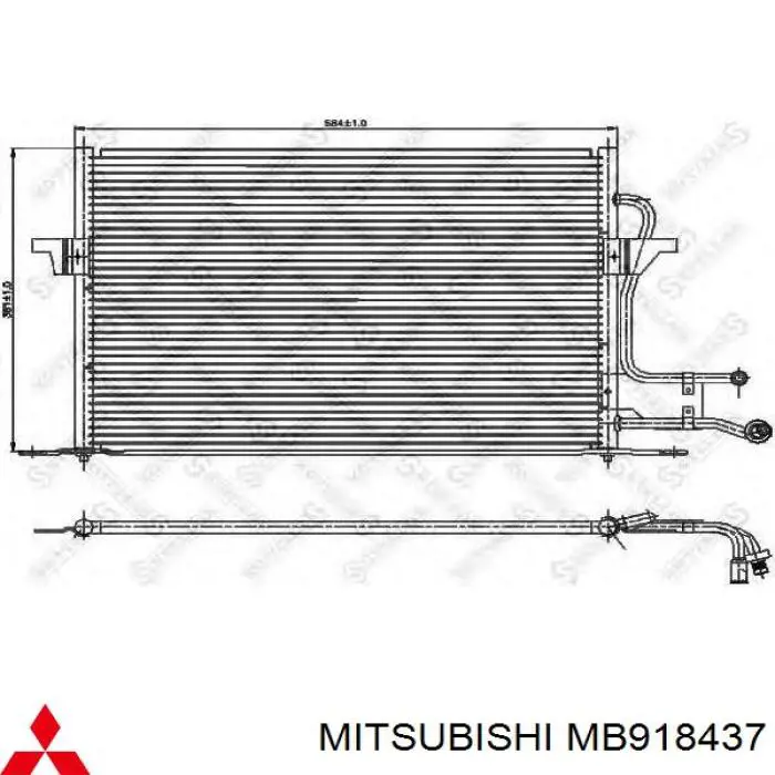 Купити MB918437 Mitsubishi Радіатор системи охолодження кондиціонера