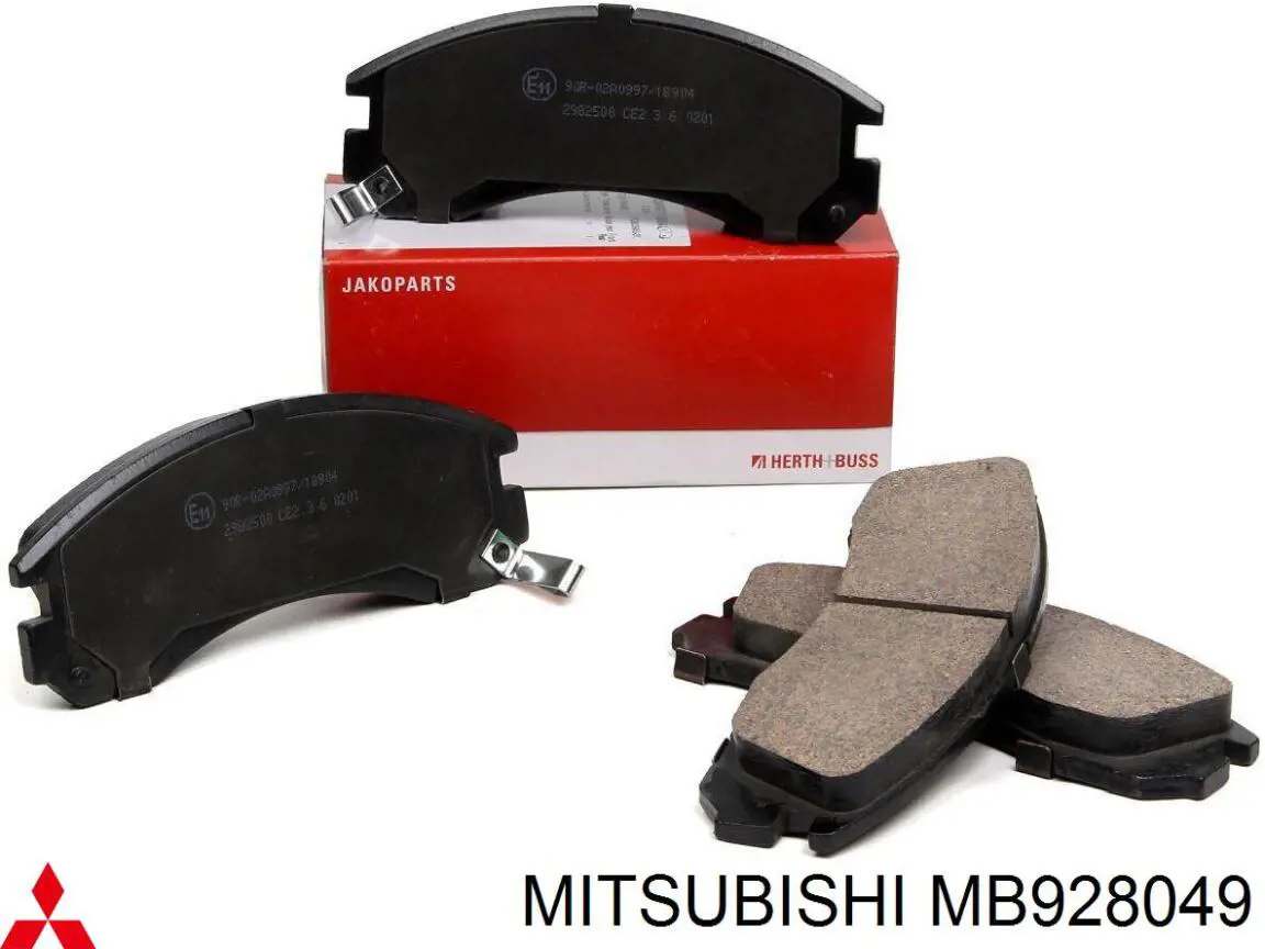 Колодки гальмівні передні, дискові MB928049 Mitsubishi