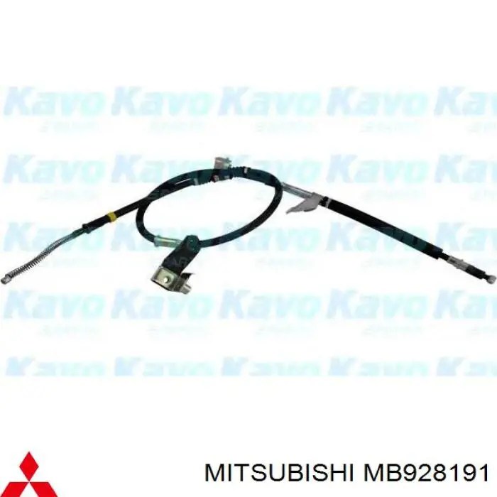 Трос стоянкового гальма задній правий Mitsubishi MB928191 ціна, від 18.22 USD