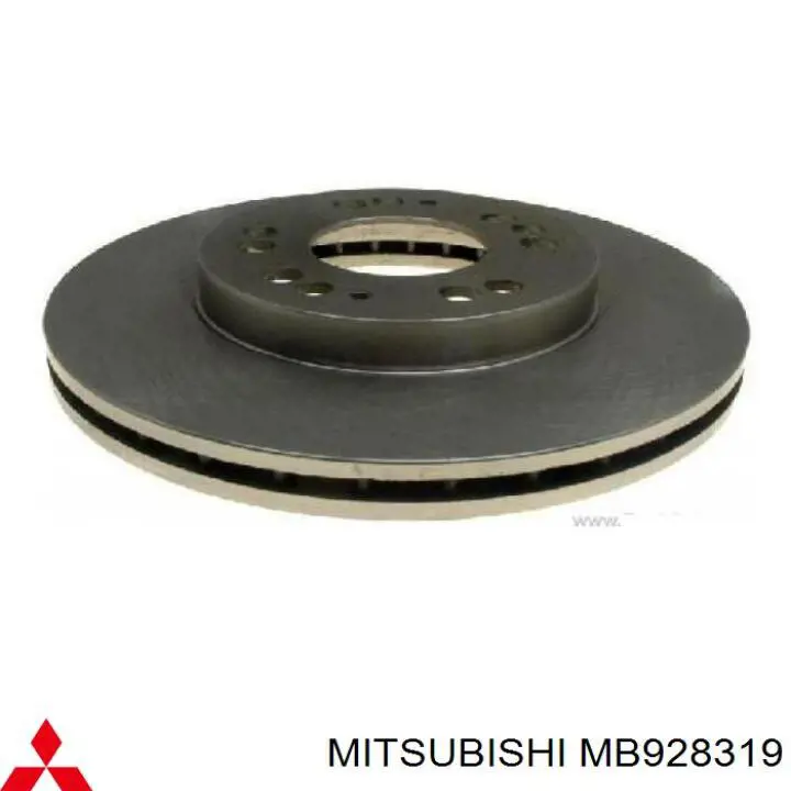 Диск переднього гальма Mitsubishi MB928319 ціна, від 35.69 USD