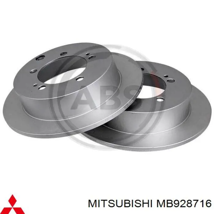 Купити MB928716 Mitsubishi Диск заднього гальма