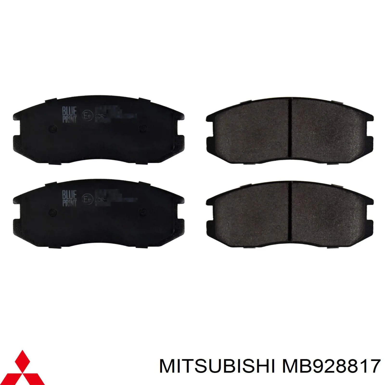 Колодки гальмівні передні, дискові MB928817 Mitsubishi