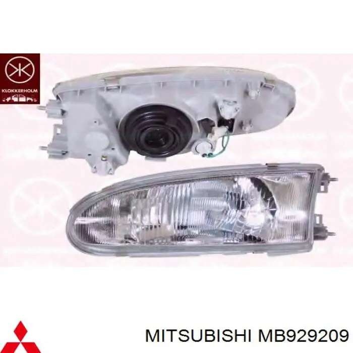 MB929209 Mitsubishi Фара дальнього світла в зборі