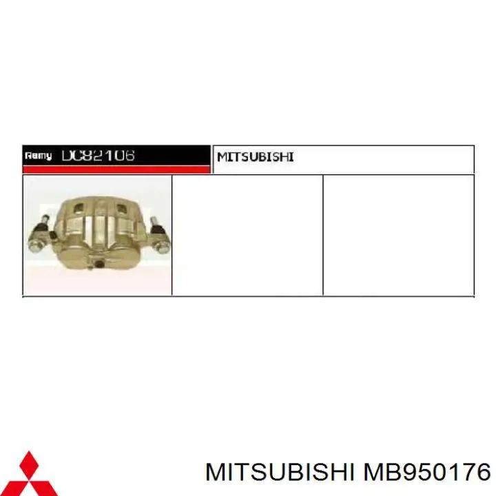 Купити MB950176 Mitsubishi Супорт гальмівний передній лівий