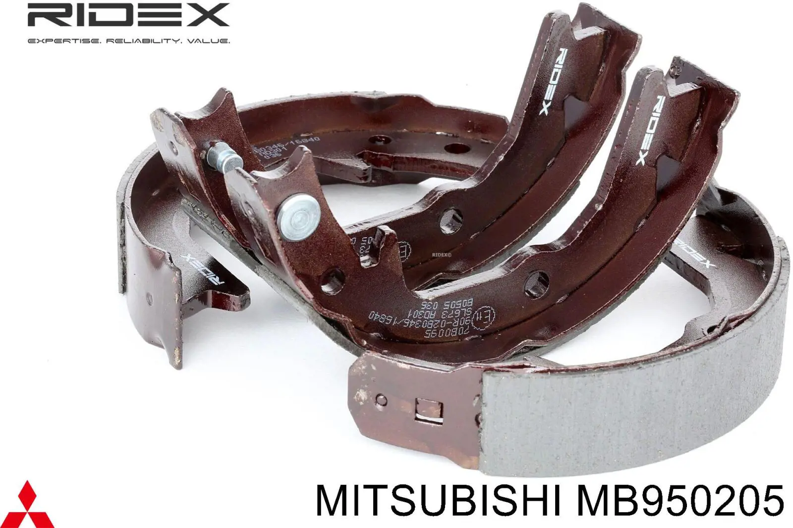 Колодки гальмові задні, барабанні Mitsubishi MB950205 ціна, від 19.22 USD