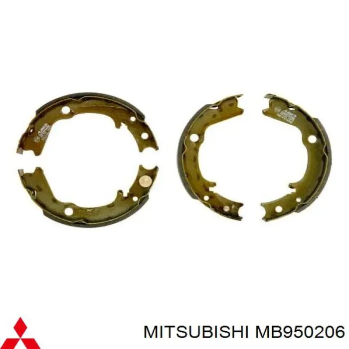 Колодки гальмові задні, барабанні MB950206 Mitsubishi