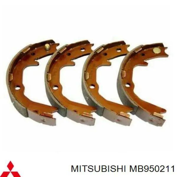 MB950211 Mitsubishi колодки гальмові задні, барабанні