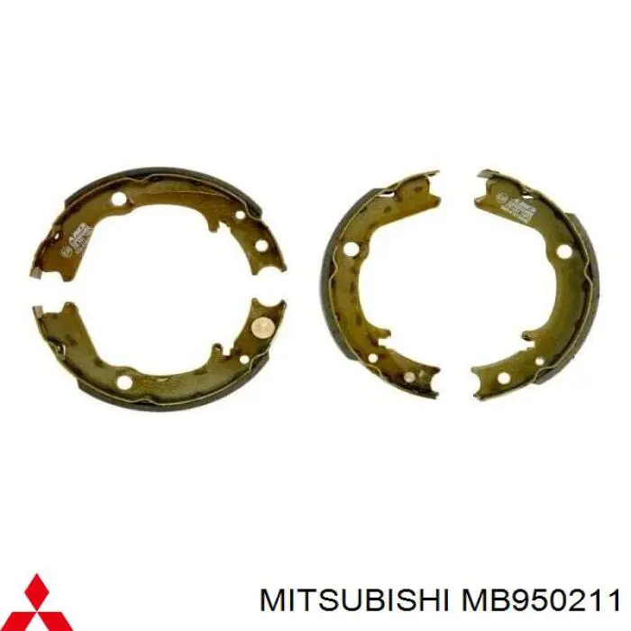 Колодки гальмові задні, барабанні Mitsubishi MB950211 ціна, від 19.47 USD