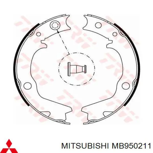 Купити MB950211 Mitsubishi Колодки гальмові задні, барабанні