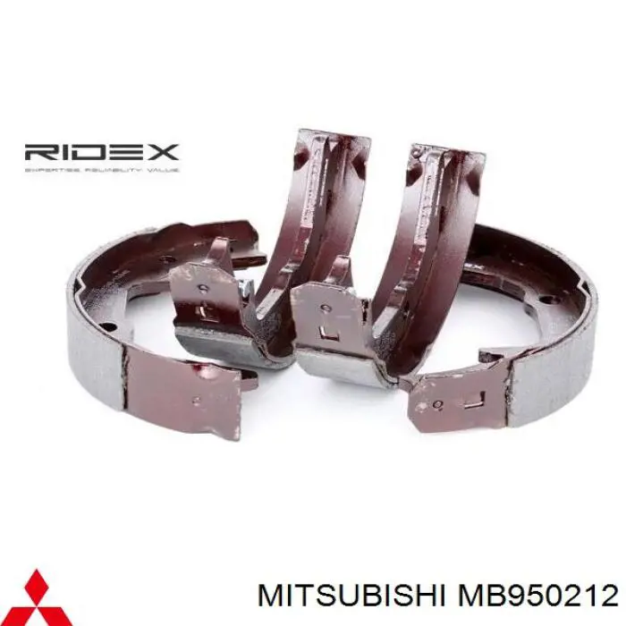 Колодки гальмові задні, барабанні Mitsubishi MB950212 ціна, від 19.47 USD