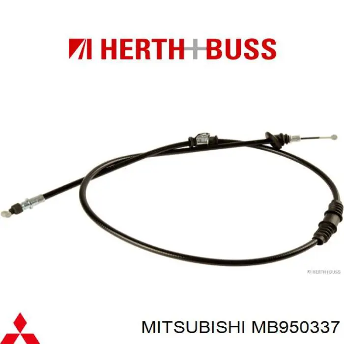 Трос ручного гальма задній, лівий MB950337 Mitsubishi