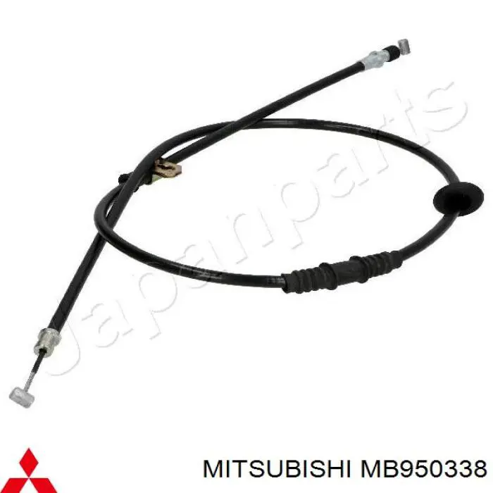 MB950338 Mitsubishi Трос ручного гальма задній, правий