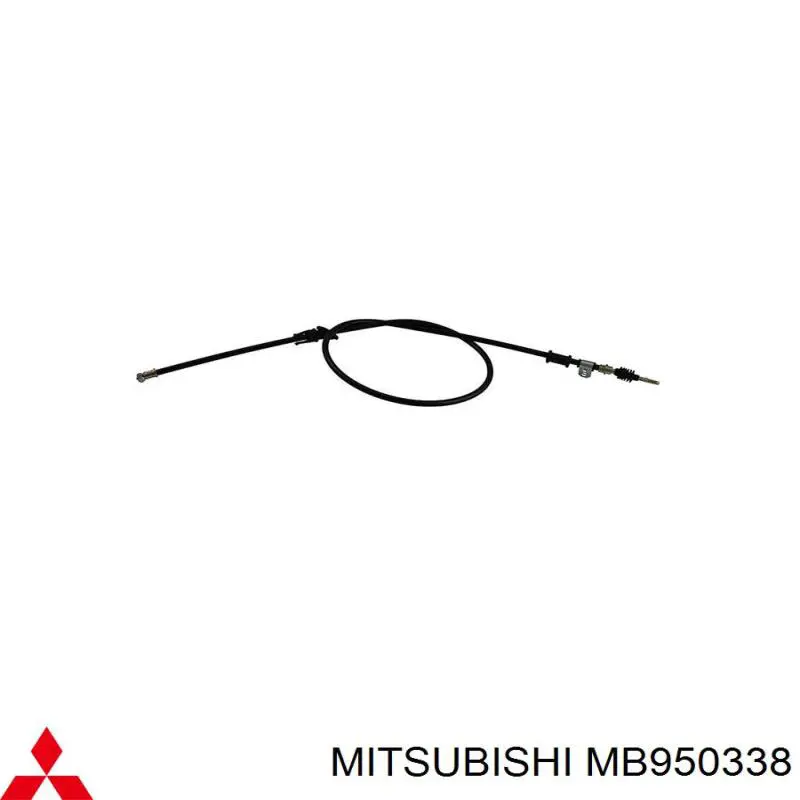 Трос ручного гальма задній, правий MB950338 Mitsubishi