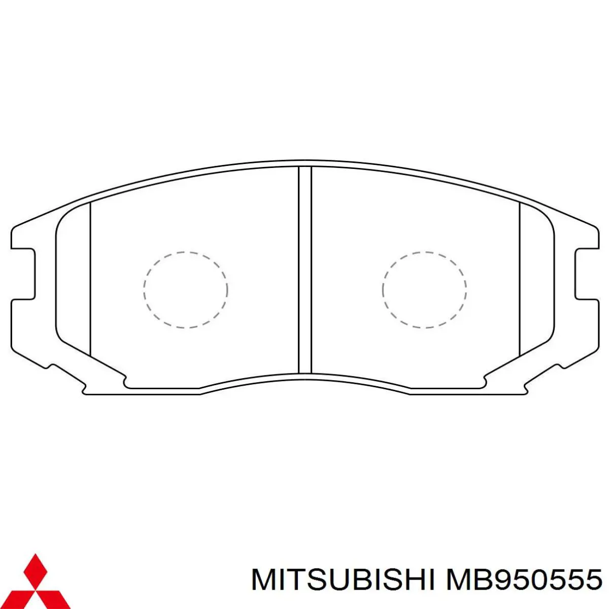 Гальмівні колодки Mitsubishi MB950555 ціна, від 15.15 USD