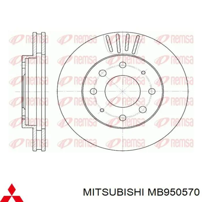 Купити MB950570 Mitsubishi Ротор гальмівний
