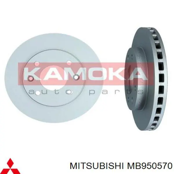 Диск переднього гальма Mitsubishi MB950570 ціна, від 30.40 USD