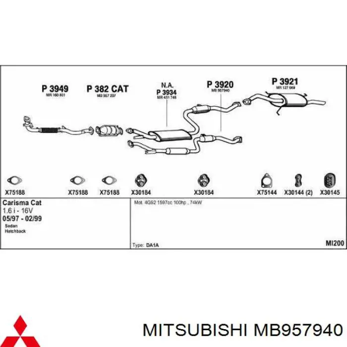  MB957940 Mitsubishi