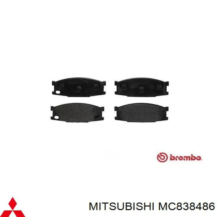 Колодки гальмівні передні, дискові MC838486 Mitsubishi