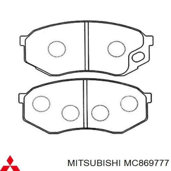 Колодки гальмівні передні, дискові MC869777 Mitsubishi