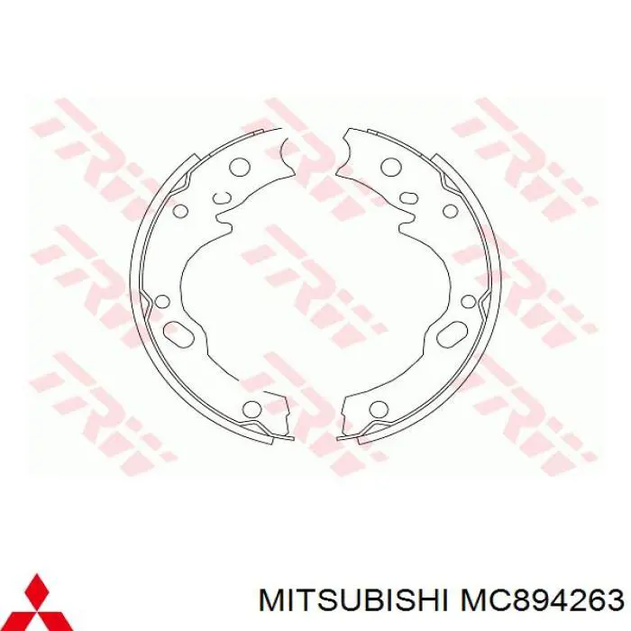 MC894263 Mitsubishi Гальмівні колодки ручника