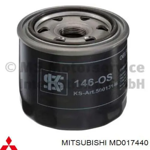 Масляний фільтр двигуна Mitsubishi MD017440 ціна, від 5.77 USD