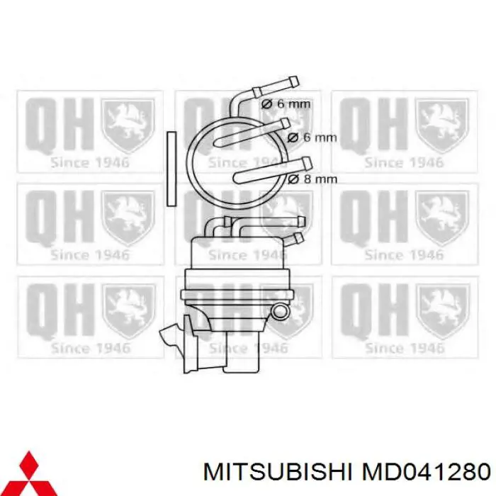 MD041280 Mitsubishi паливний насос, механічний