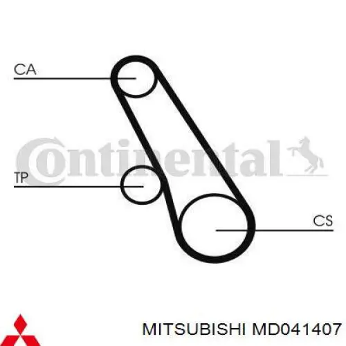 Купити MD041407 Mitsubishi Ремінь балансувального вала