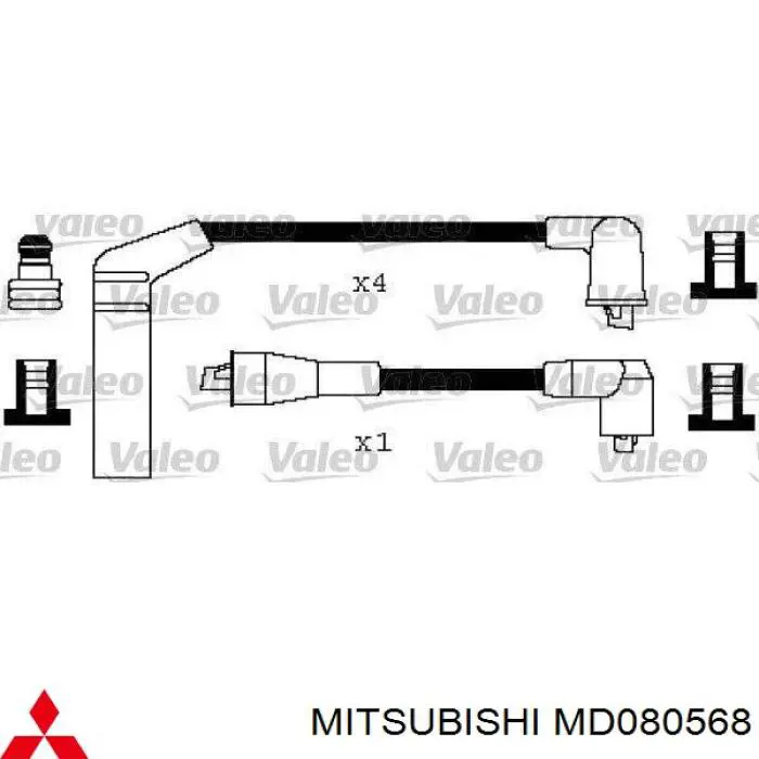 Дріт високовольтний, комплект MD080568 Mitsubishi