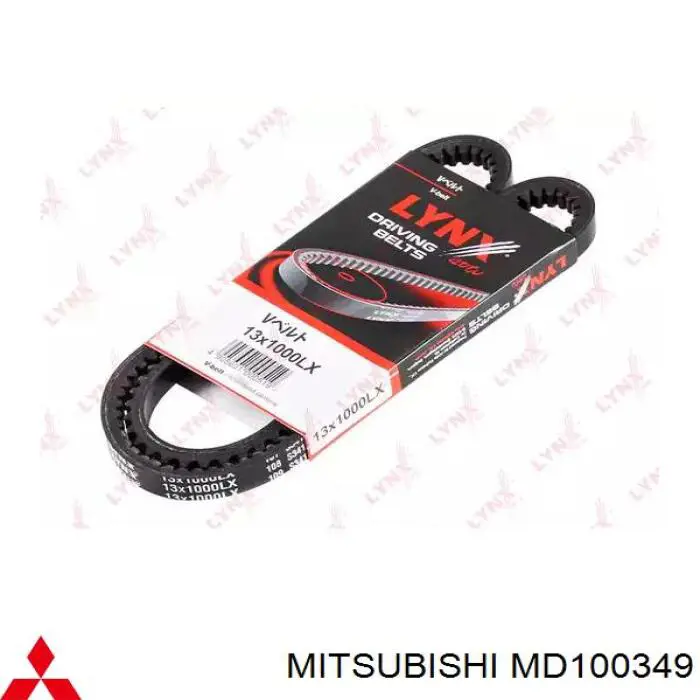 Клиновий ремінь Mitsubishi MD100349 ціна, від 10.16 USD