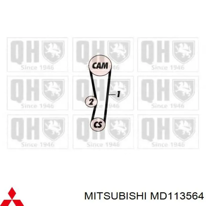 Купити MD113564 Mitsubishi Ремінь газорозподільного механізму