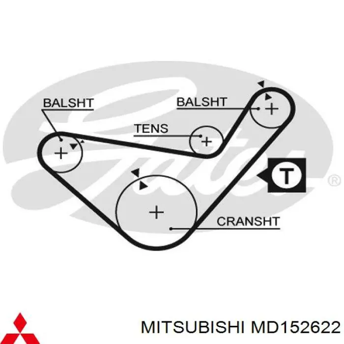 MD152622 Mitsubishi ремінь балансувального вала