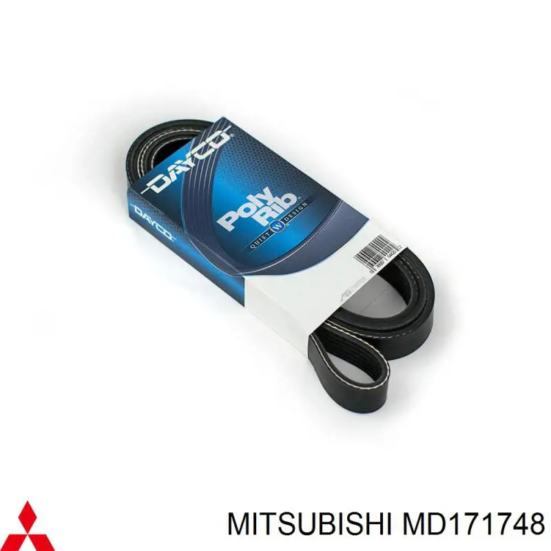 Зубчастий ремінь Mitsubishi MD171748 ціна, від 23.98 USD