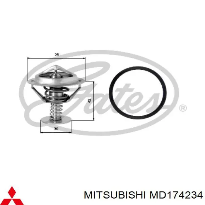 MD174234 Mitsubishi Авто термостат