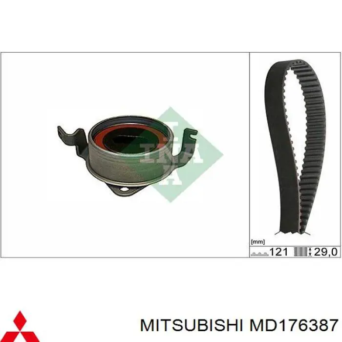 MD176387 Mitsubishi ремінь грм