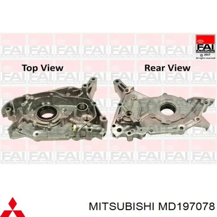 Прокладка передньої кришки двигуна Mitsubishi MD197078 ціна, від 4.62 USD