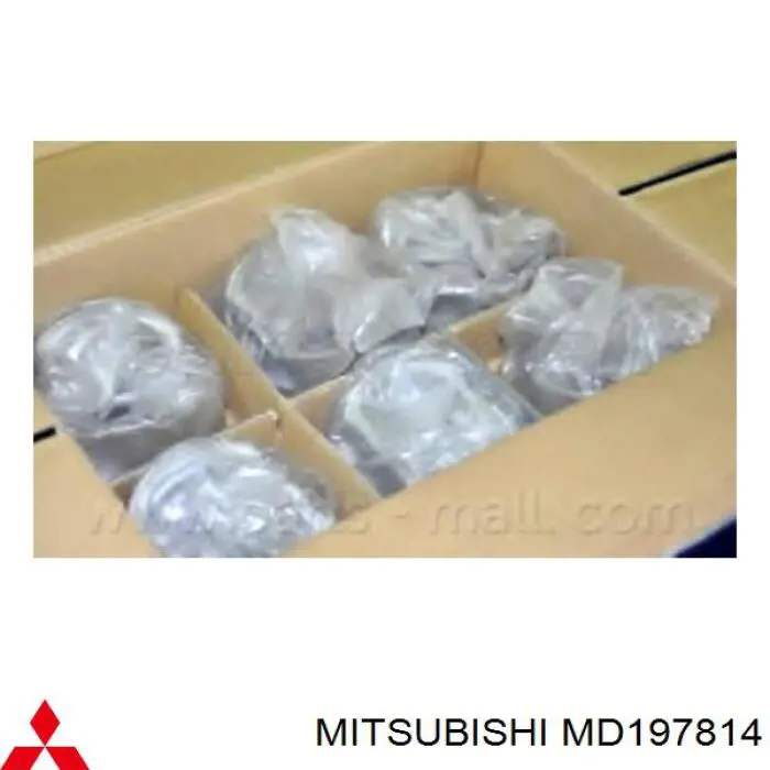 MD197814 Mitsubishi поршень з пальцем без кілець, std