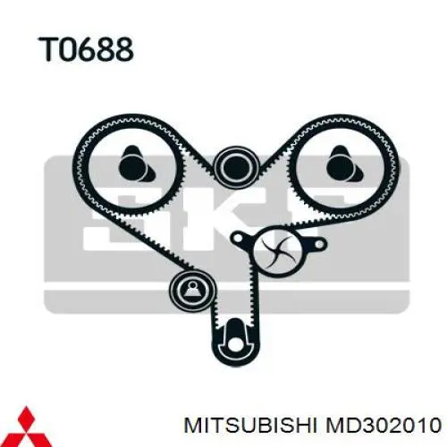 Помпа MD302010 Mitsubishi