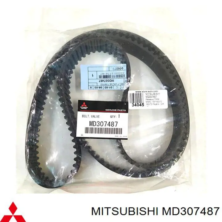 Купити MD307487 Mitsubishi Ремінь газорозподільного механізму