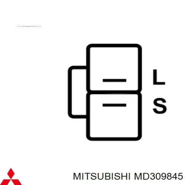Генератор Mitsubishi MD309845 ціна, від 125.59 USD