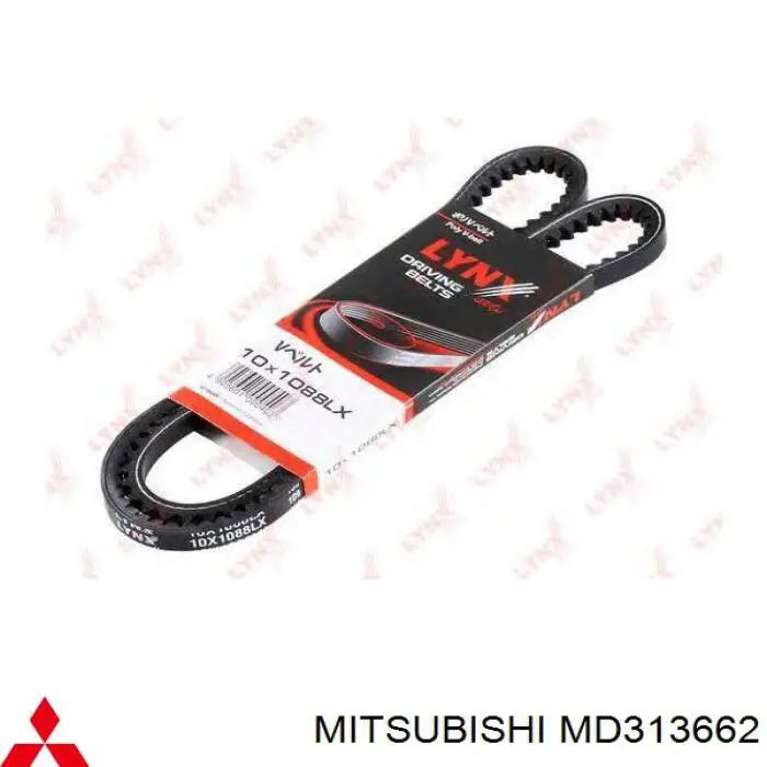 Клиновий ремінь Mitsubishi MD313662 ціна, від 5.57 USD