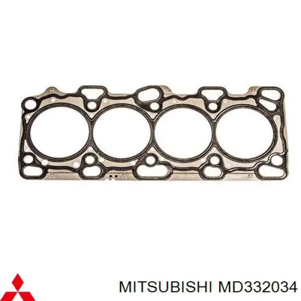 MD332034 Mitsubishi прокладка головки блока циліндрів (гбц)