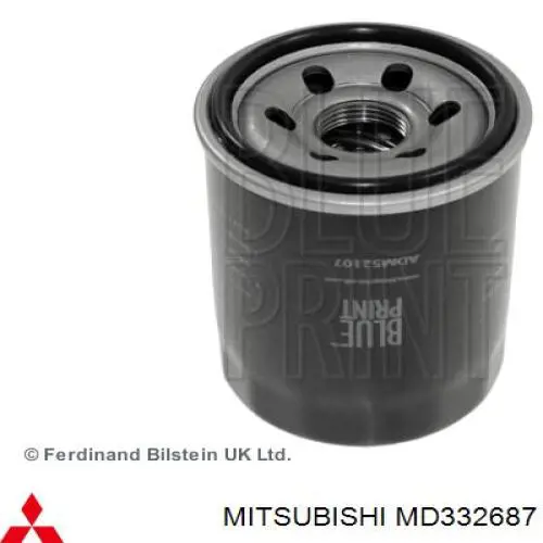 Масляний фільтр двигуна Mitsubishi MD332687 ціна, від 5.35 USD