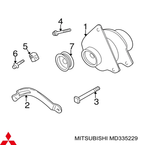  Mitsubishi MD335229 ціна, від 6.63 USD