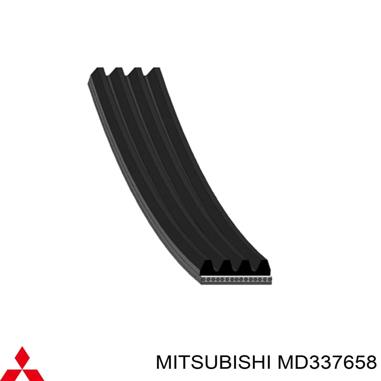 MD337658 Mitsubishi Поліклиновий ремінь